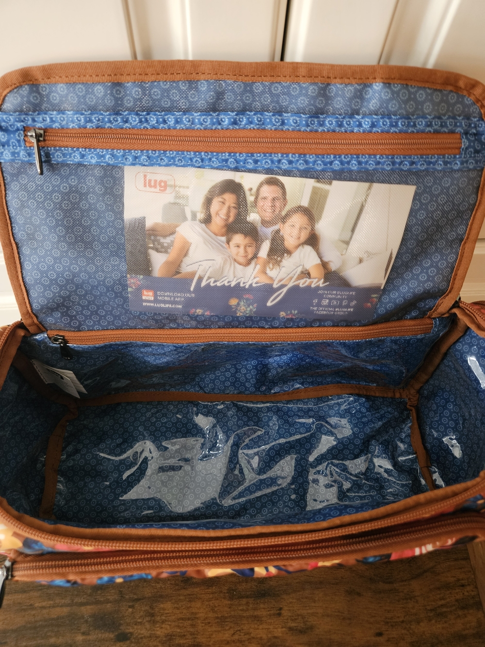 lug 3-Piece Cosmetic Case Set - Trolley XL, Dolly, Parasail in Whimsy Copper - Picture 6 of 13
